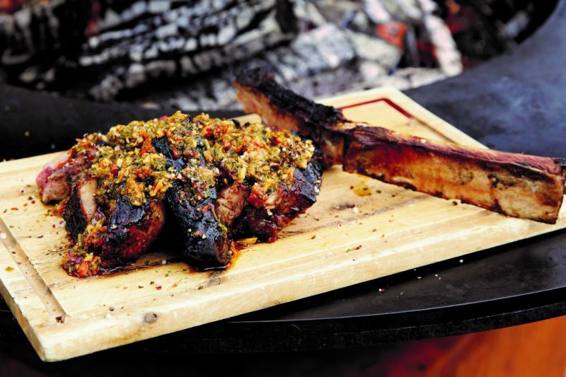 Charcoal grilled steak Kitzbuehel